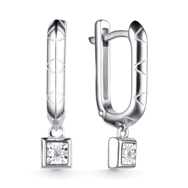 Серьги из серебра 02-4135/000Б-00
