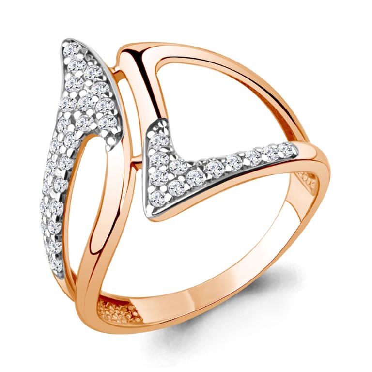 Кольцо из красного золота 585 пробы 67951А