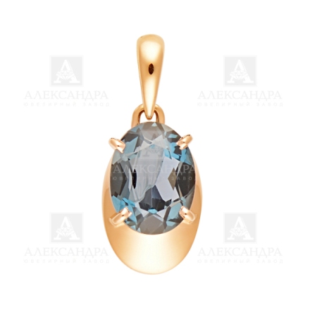 Подвеска из красного золота 585 пробы п1013-28-01