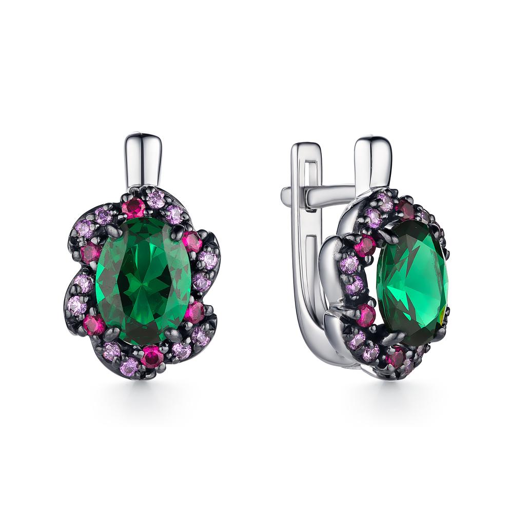 Серьги из серебра 02-1373/00НИ-00
