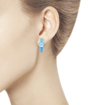 Серьги из серебра 92021827