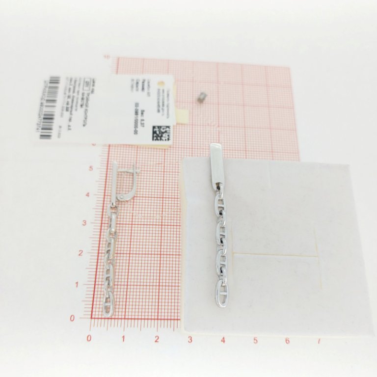Серьги из серебра 02-3981/0000-00