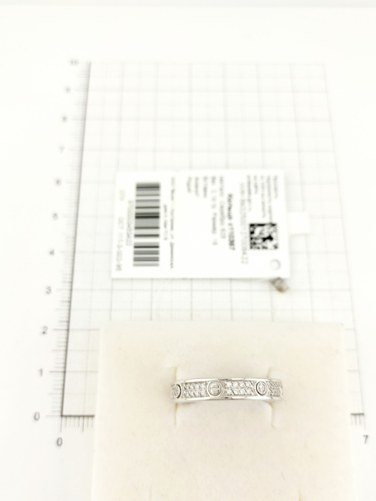 Кольцо из родированого серебра 925 пробы с110387