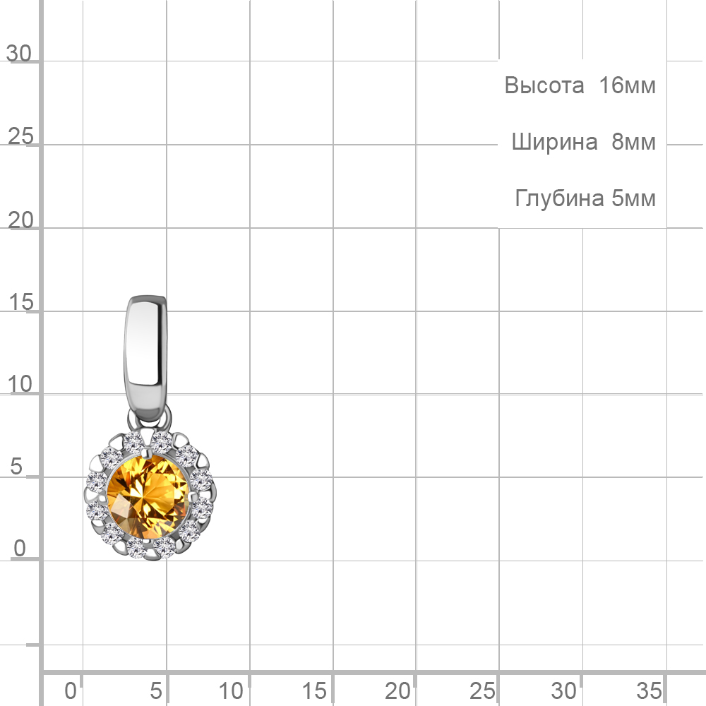 Подвеска из серебра 2503206А