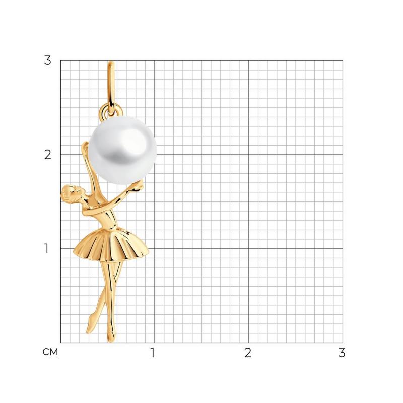 Подвеска из красного золота 585 пробы 793131