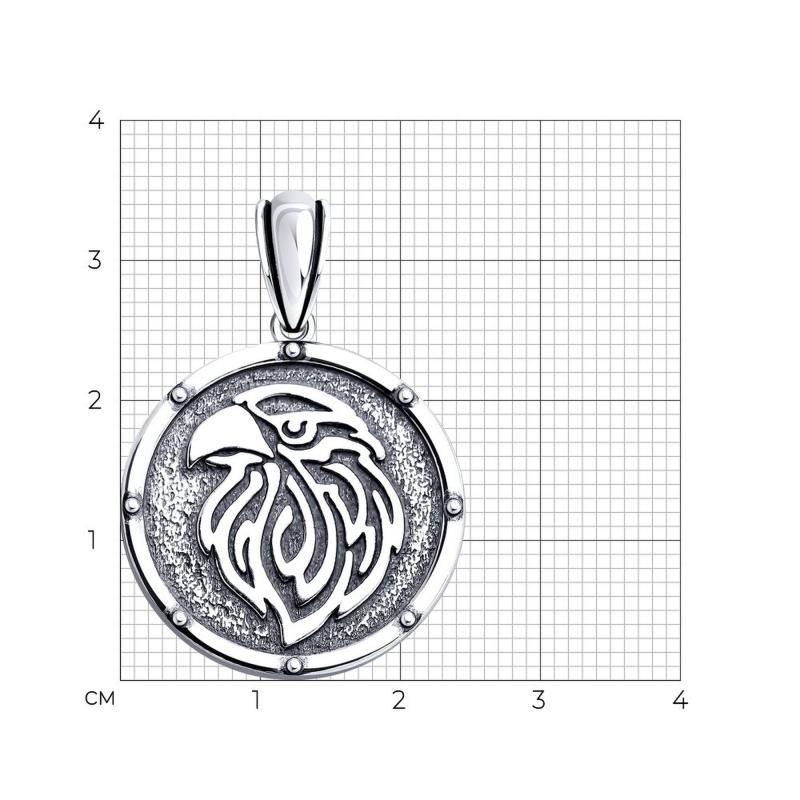 Подвеска из черненого серебра 925 пробы 95030253