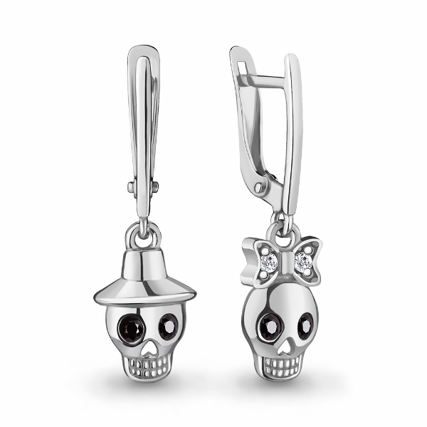 Серьги из серебра 48740АЧ