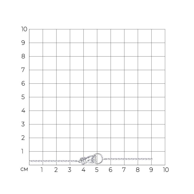 Браслет из родированого серебра 925 пробы 94050750