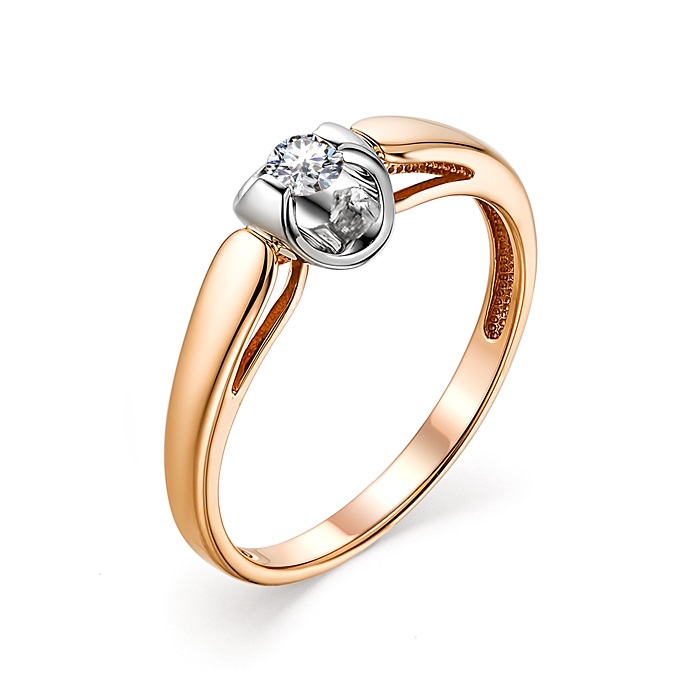 Кольцо из золота 585 пробы К0499-120 с бриллиантом