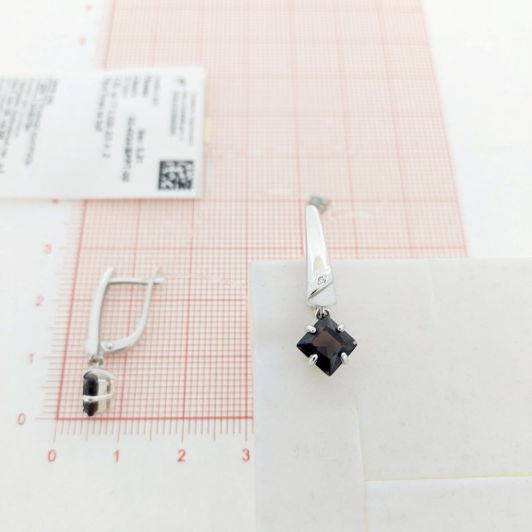 Серьги из серебра 02-4034/БРРТ-00