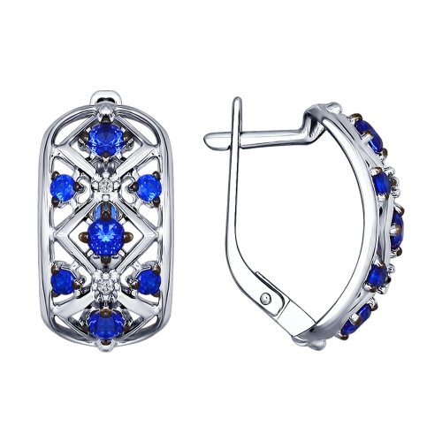 Серьги из серебра 94022465