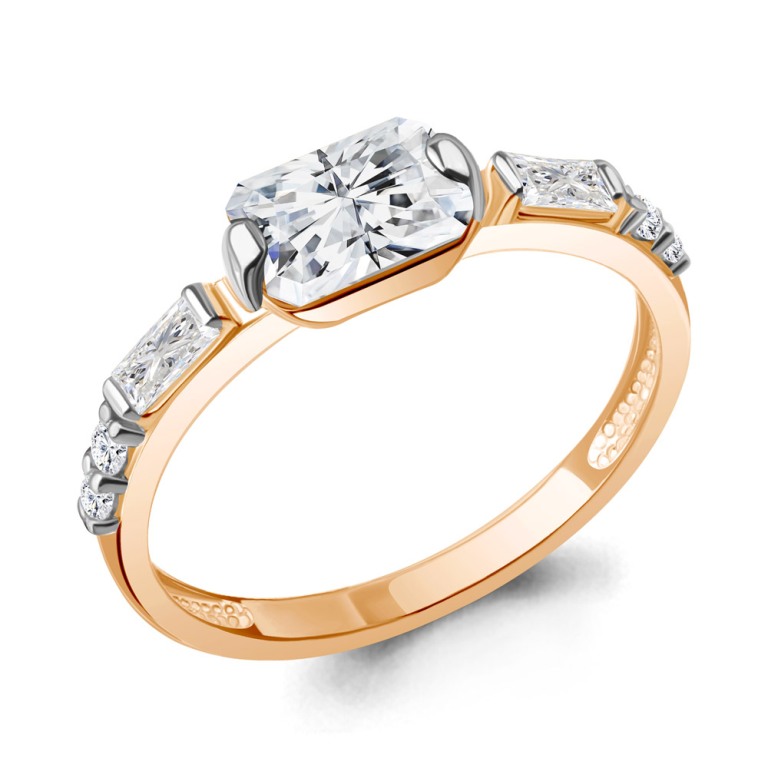 Кольцо из красного золота 585 пробы 67838А