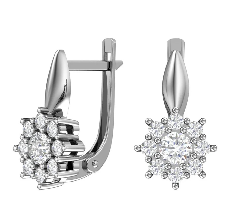 Серьги из серебра 2101230-00775