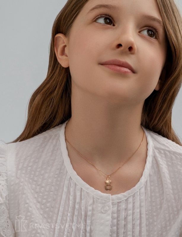 Подвеска из красного золота 585 пробы НП12-1482