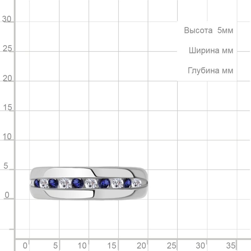 Кольцо из серебра 68014Н