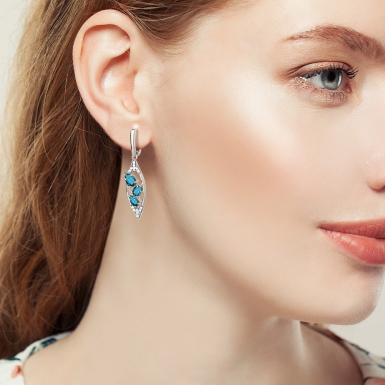 Серьги из серебра 4782908А