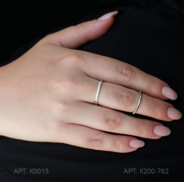 Кольцо из белого золота 585 пробы К0015