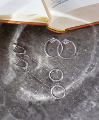 Серьги из серебра 2121129-00245