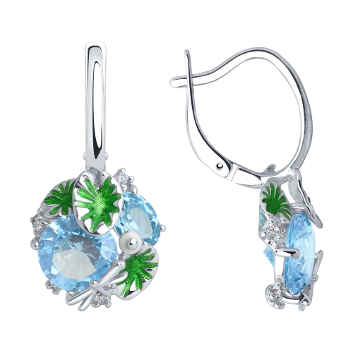 Серьги из серебра 92022004