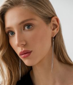 Серьги из серебра НС22-369-3