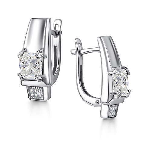 Серьги из серебра 02-4419/00ГХ-00