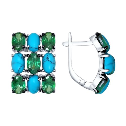 Серьги из серебра 83020024