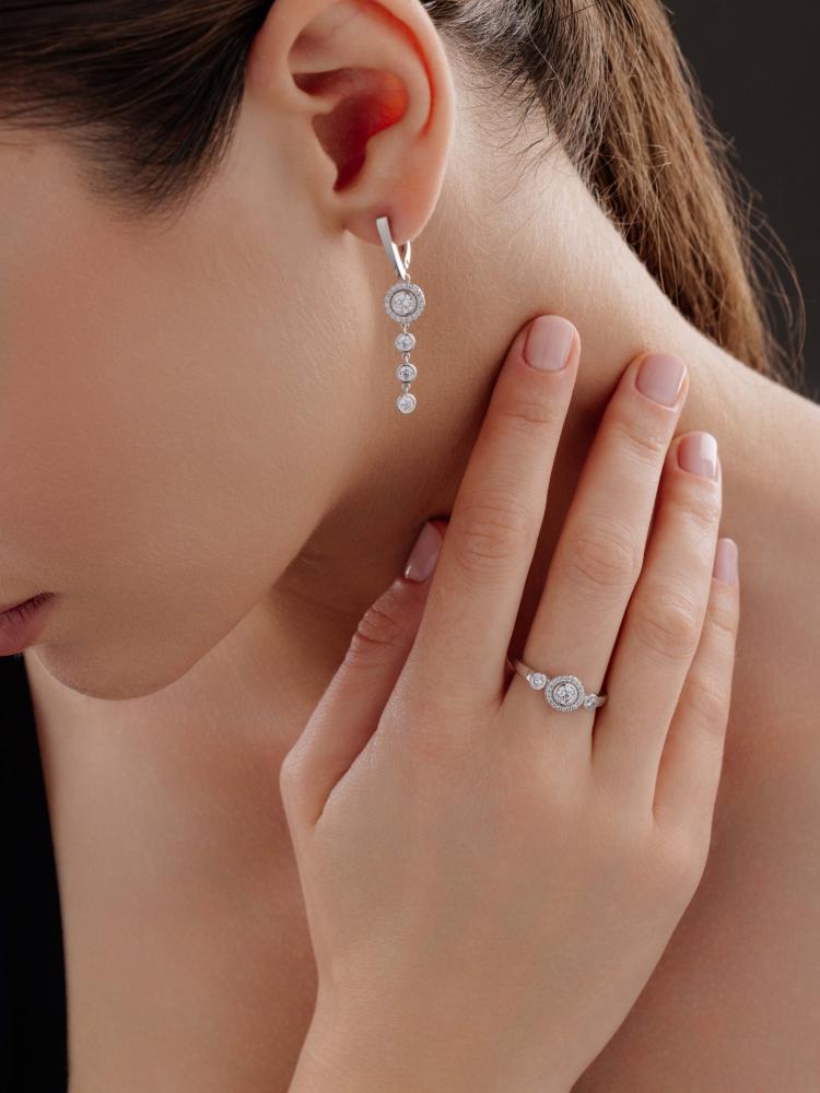 Кольцо из серебра 01-4008/00КЦ-00