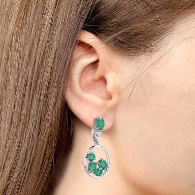 Серьги из серебра 4707109А