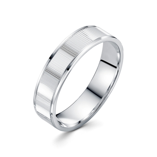 Кольцо из родированого серебра 925 пробы с090033