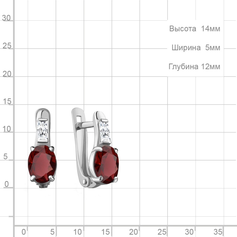 Серьги из серебра 4748103
