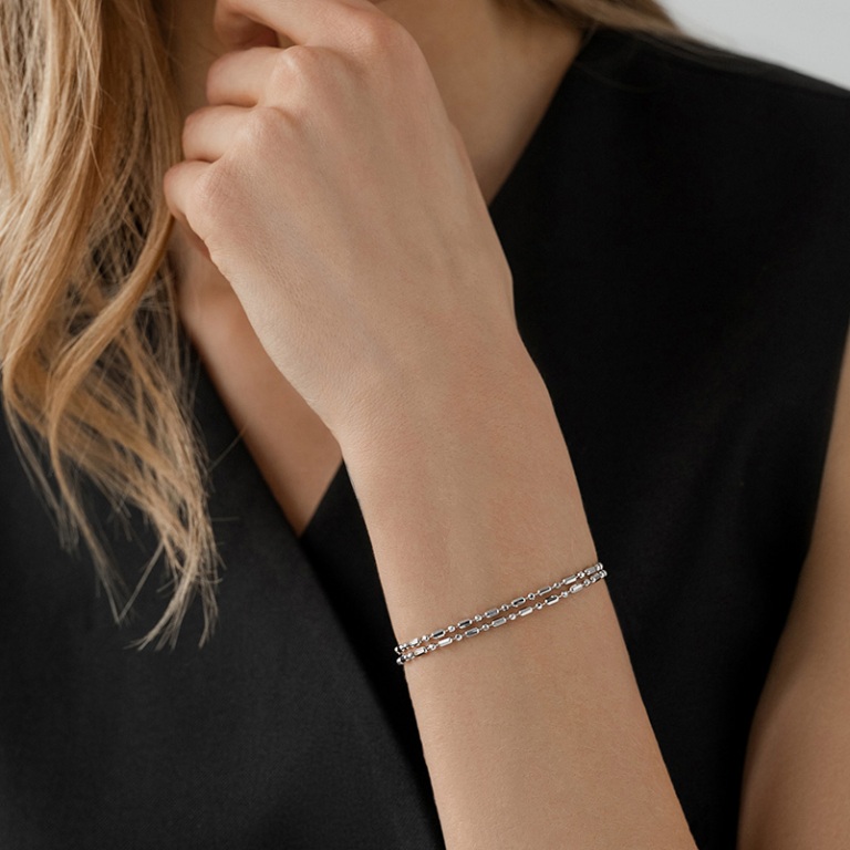 Браслет из родированого серебра 925 пробы НБ22-1767-3 д. 2