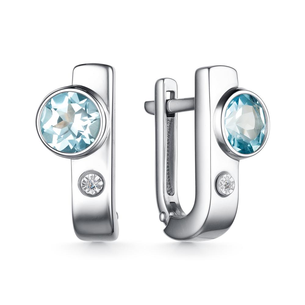 Серьги из серебра 02-4033/БРТБ-00