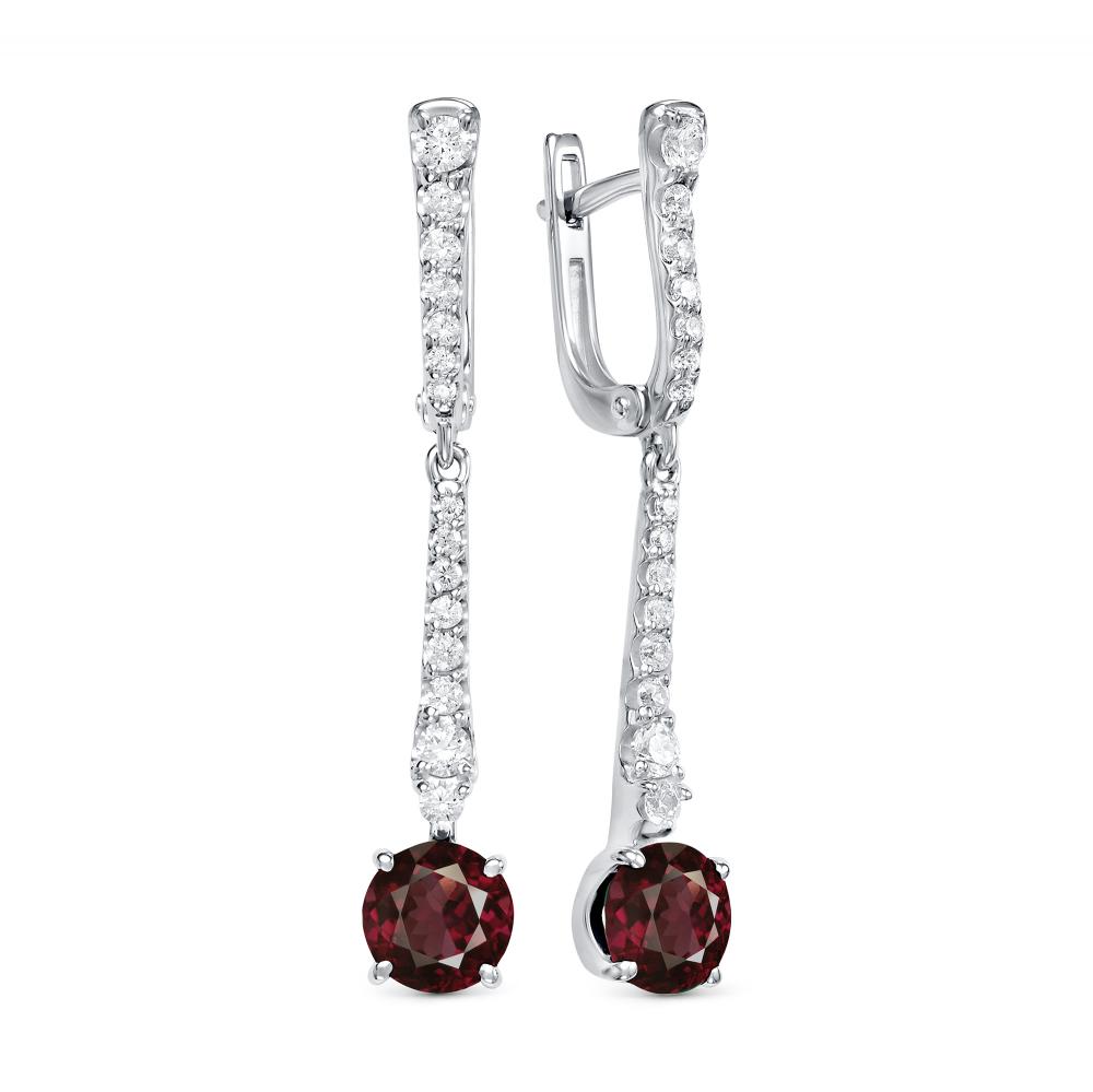 Серьги из серебра 02-1469/00ГР-00