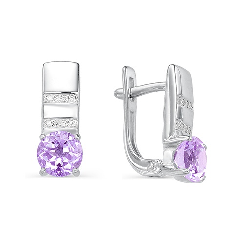 Серьги из серебра 02-0326/00АМ-00