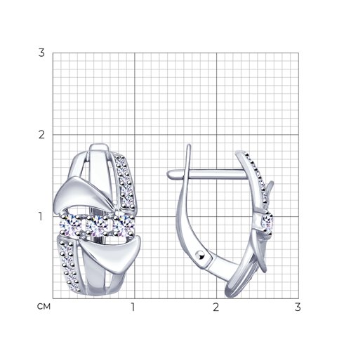 Серьги из серебра 94022935
