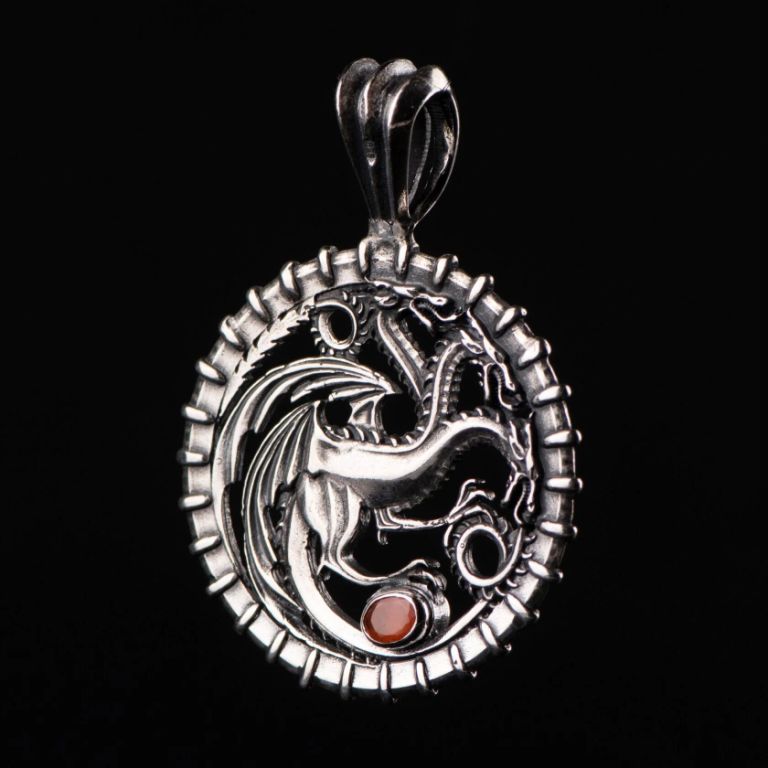 Подвеска из родированого серебра 925 пробы ПЛ009-28