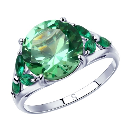 Кольцо из родированого серебра 925 пробы 94012798