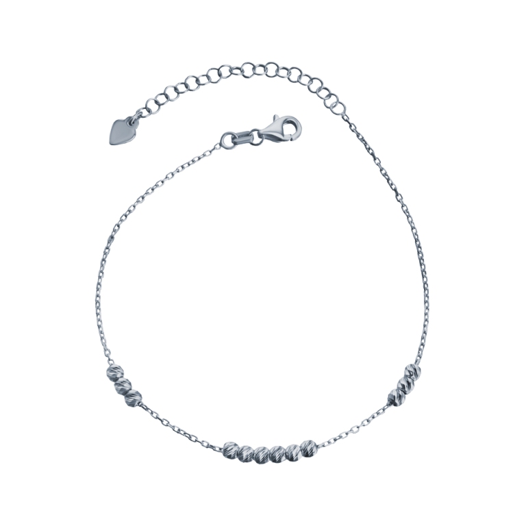 Браслет из родированого серебра 925 пробы 45634