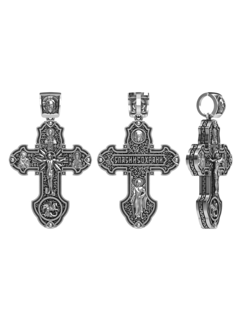 Крест из серебра ПК-022м
