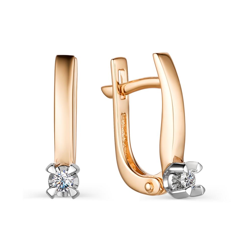 Серьги из золота 24001-100