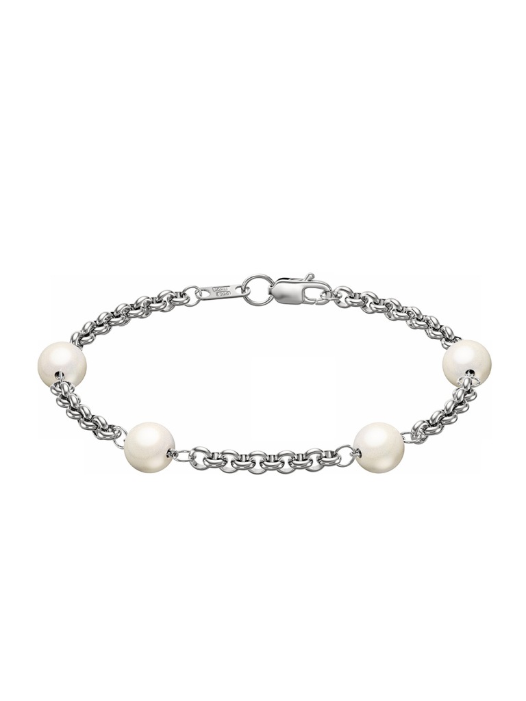 Браслет из родированого серебра 925 пробы НБ22-1785К9-3 д. 0,5