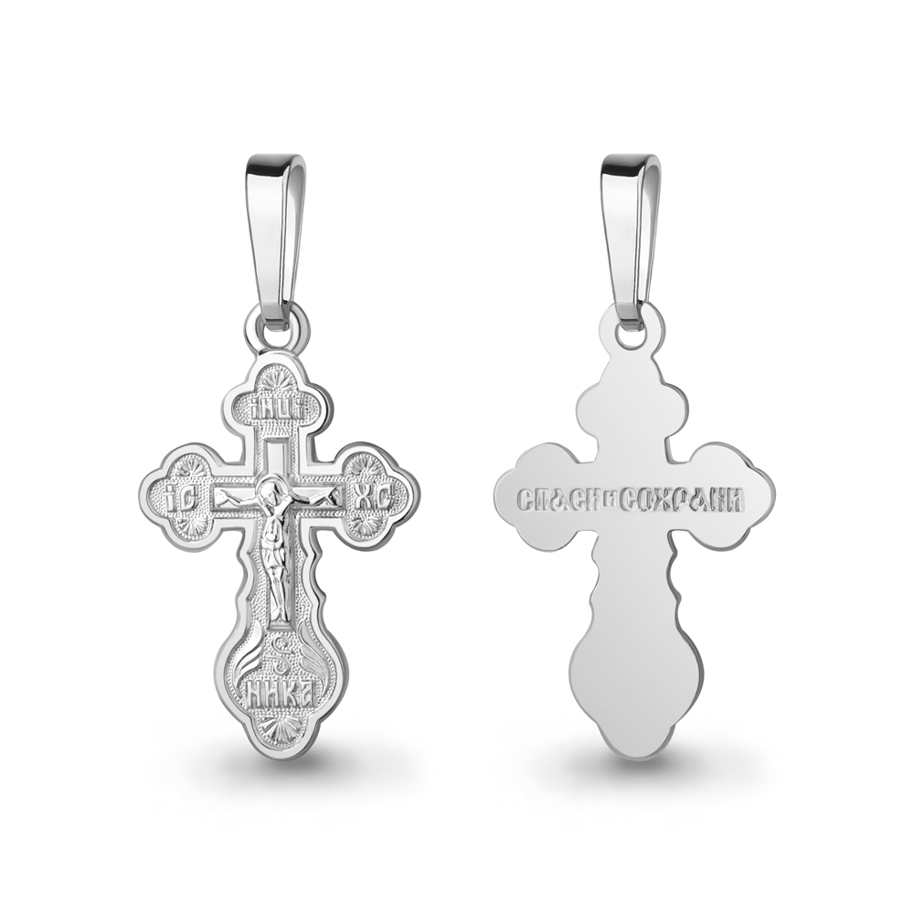 Крест из серебра 10442