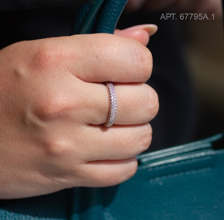 Кольцо из красного золота 585 пробы 67795А