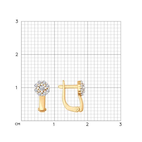 Серьги из золота 026810