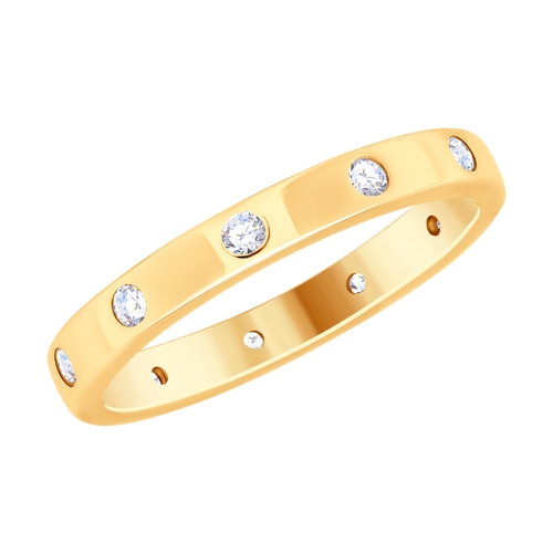 Кольцо из позолоченого серебра 925 пробы 93010726