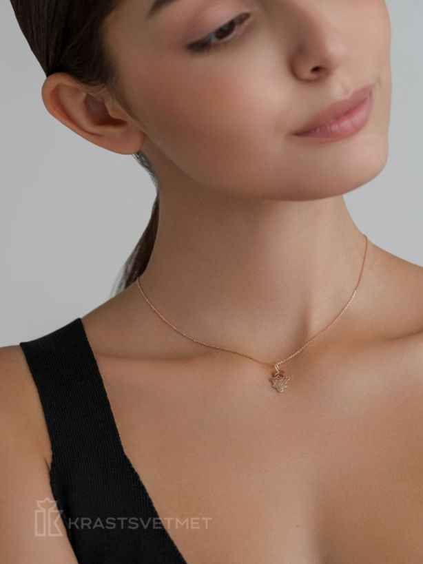 Подвеска из красного золота 585 пробы НП12-1511