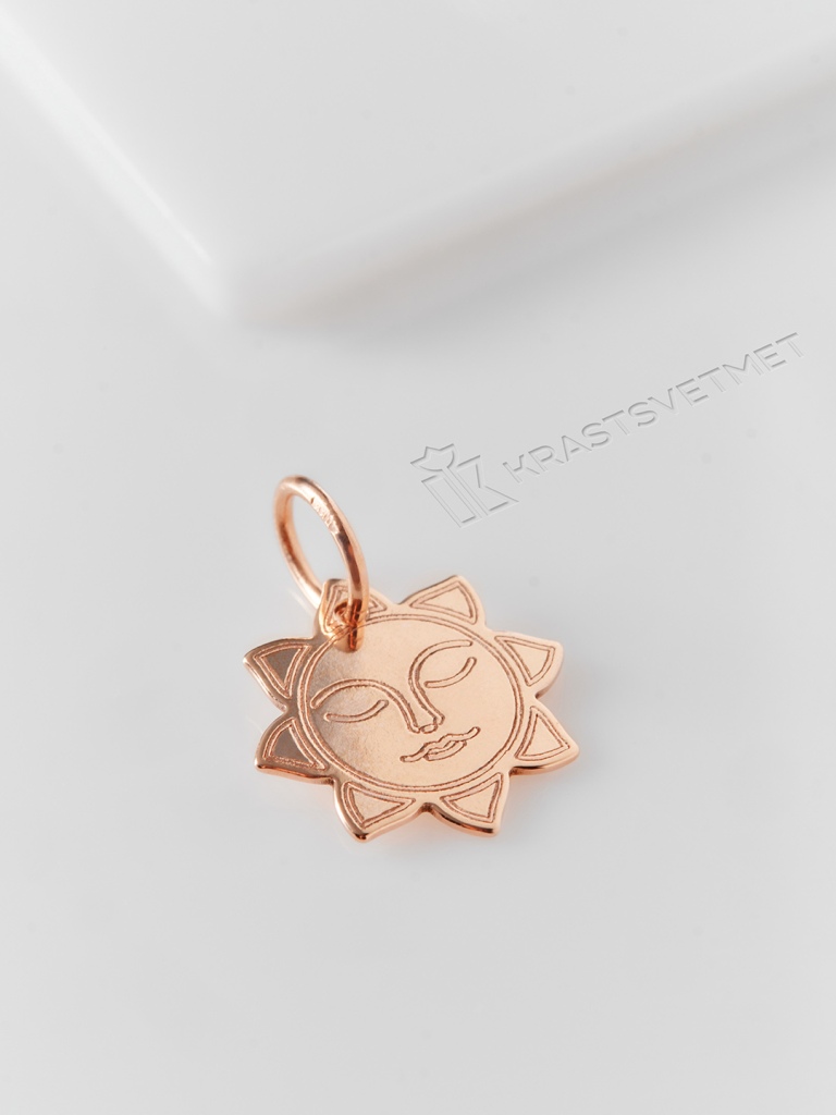 Подвеска из красного золота 585 пробы НП12-1502