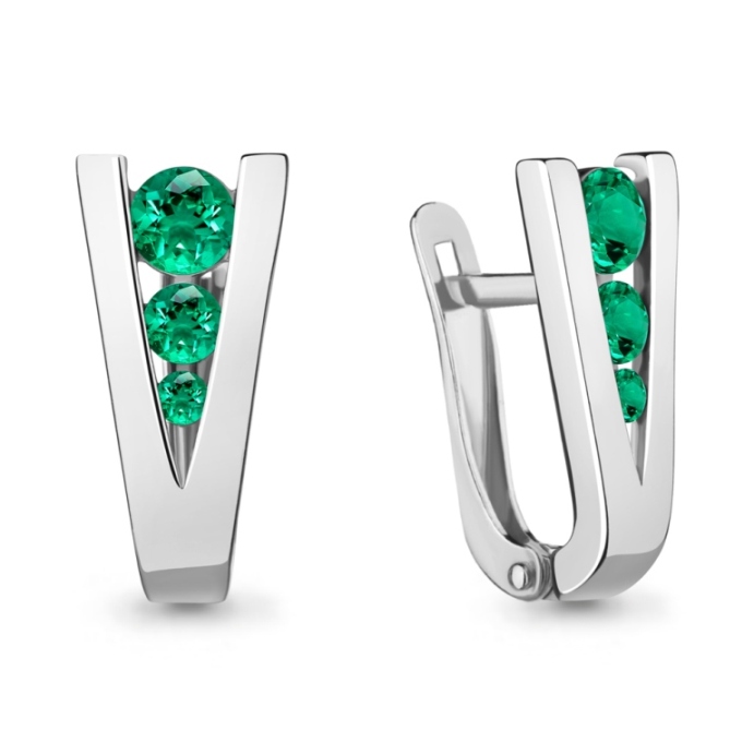 Серьги из серебра 48511Г