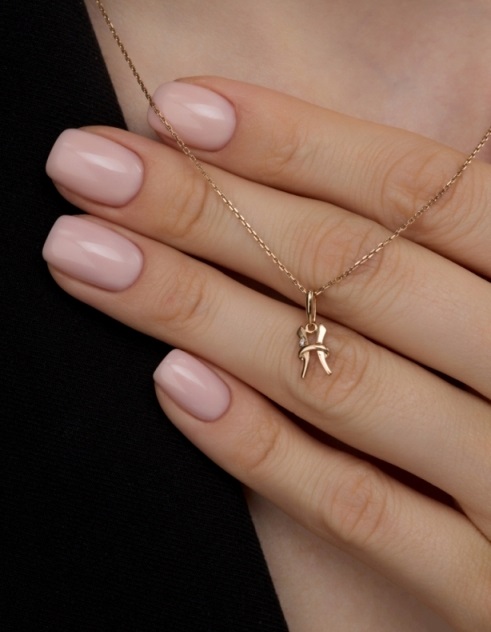 Подвеска из красного золота 585 пробы 34205-100 с бриллиантом