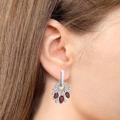 Серьги из серебра 4758203А